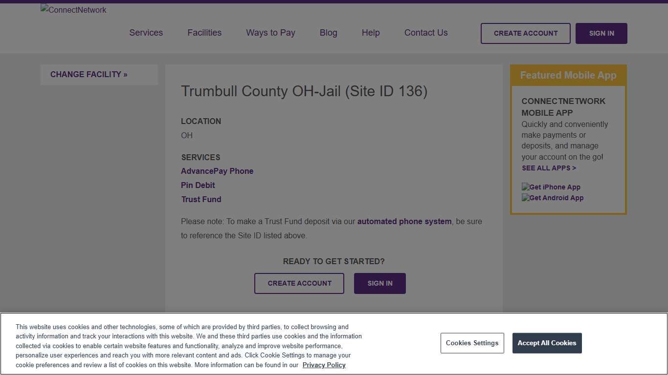 Trumbull County OH-Jail ConnectNetwork